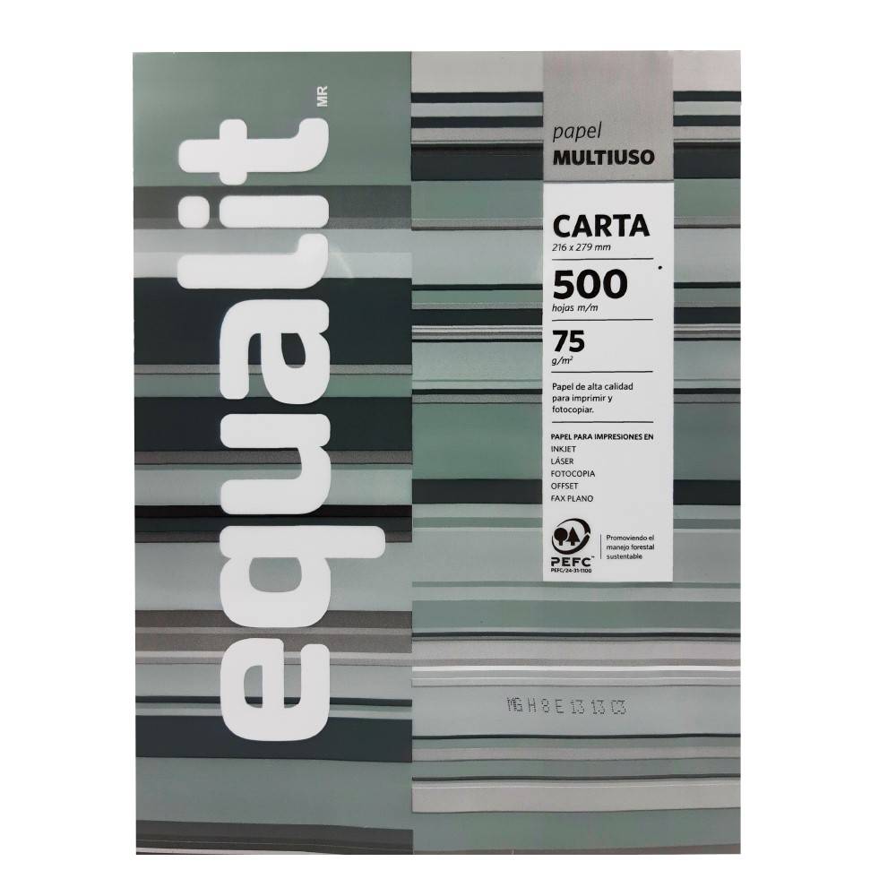 Currículum tanque cera PAPEL FOTOCOPIA CARTA 75GR 500 HOJAS GRIS RESMA EQUALIT