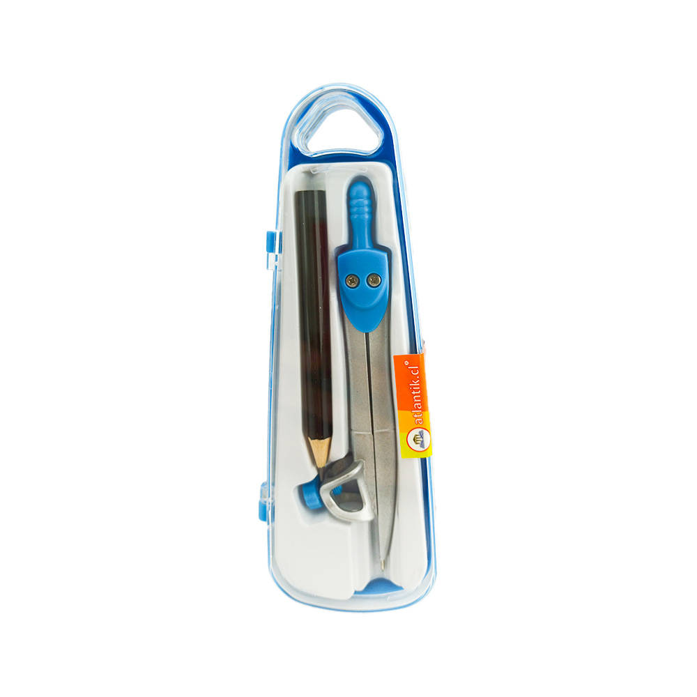 COMPAS METALICO C/LAPIZ col CELESTE ATLANTIK