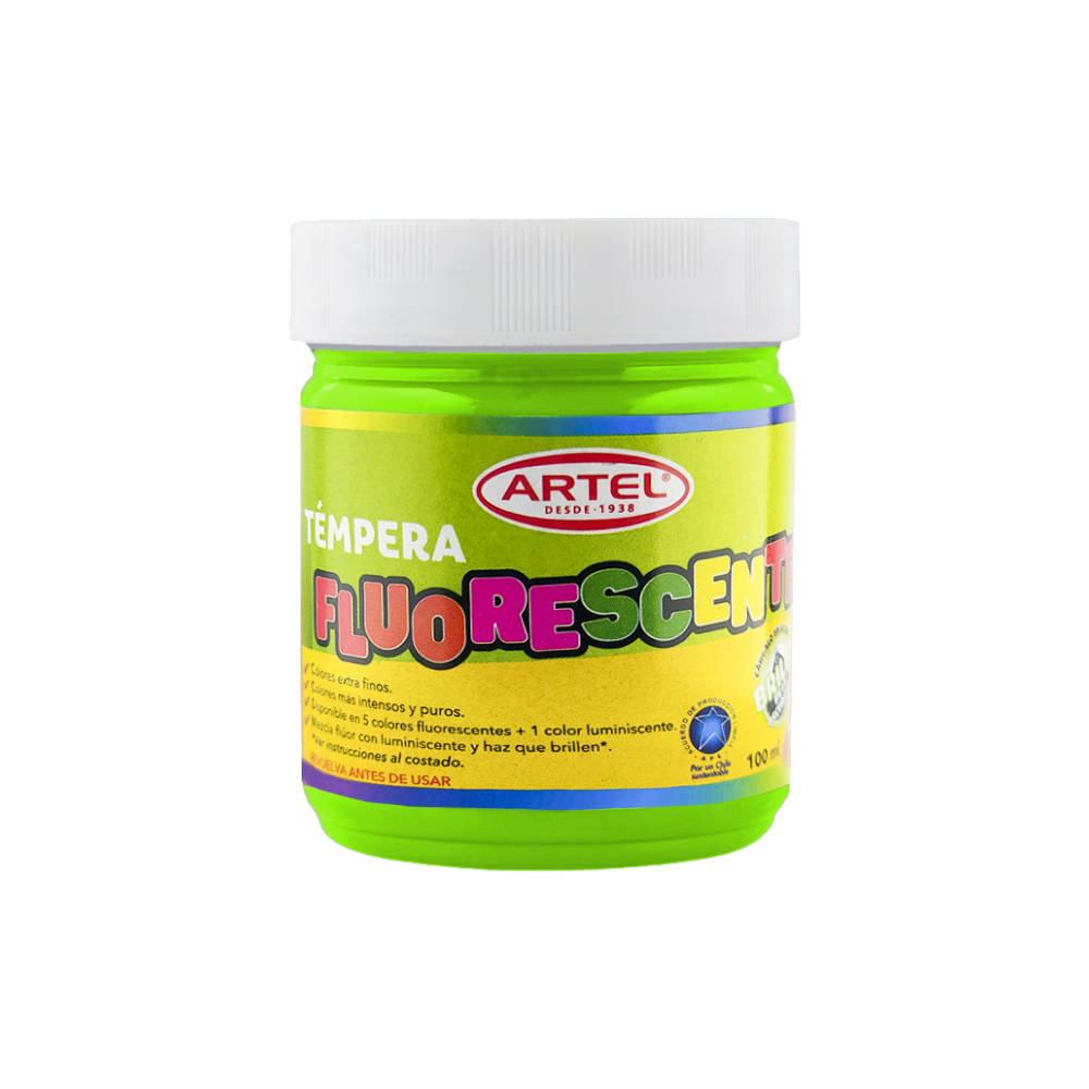 pedal este Sobrevivir TÉMPERA 100ML VERDE FLUORESCENTE ARTEL