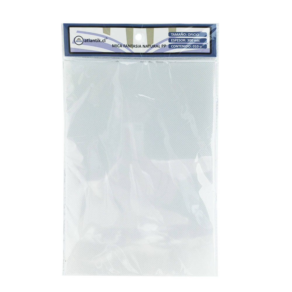MICA FANTASIA OFICIO 300 mic NATURAL PP 010 u ATLANTIK 
